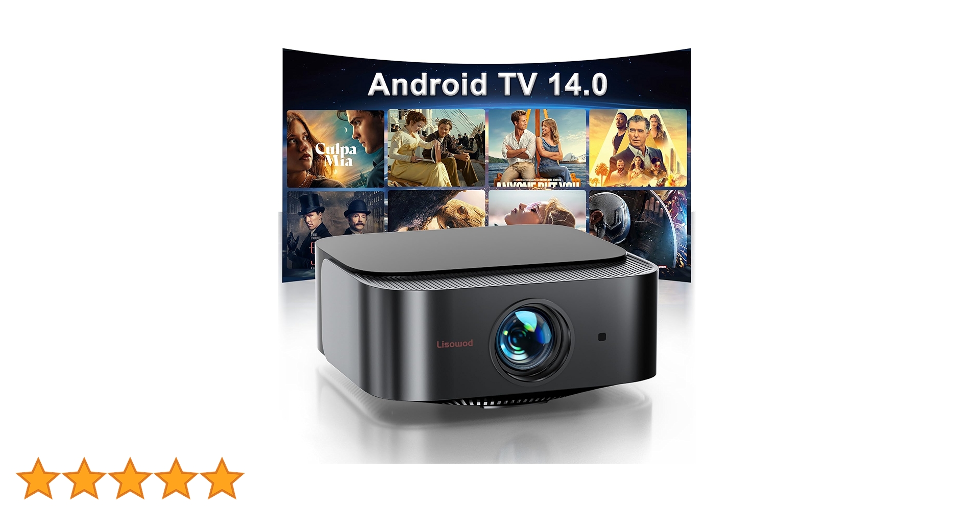 Lisowod プロジェクター Amazon.co.jp: プロジェクター 家庭用【2025革新360°無音回転